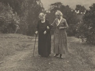 Hedwig Stieglitz en Katherine Herzig, Lake George