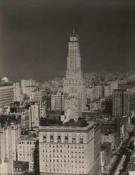 Uitzicht naar het noorden vanuit kamer 3003, Shelton Hotel, New York