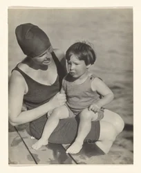 [Marie Rapp Boursault en Yvonne Boursault, Lake George]