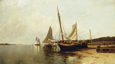 Rustige ochtend, haven van Portland