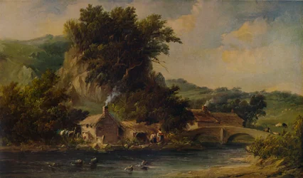 Scène in Dovedale, Derbyshire