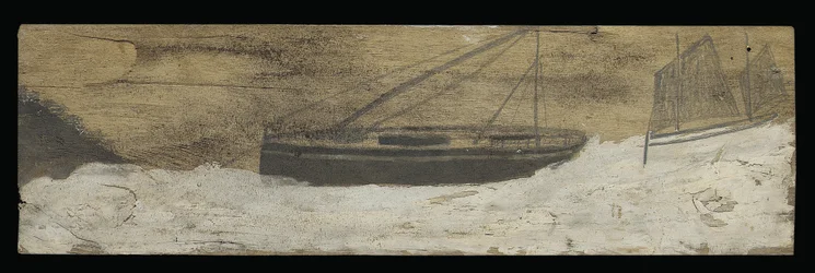 Boten op woelig water