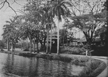 Kandy - Een schilderachtig hoekje van het meer, c1890, 1910