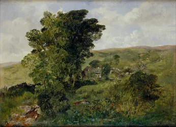 Uitzicht op Nantlle, Caernarvonshire, 1855