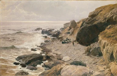 Aan de Rivièra (rotsachtige kust)