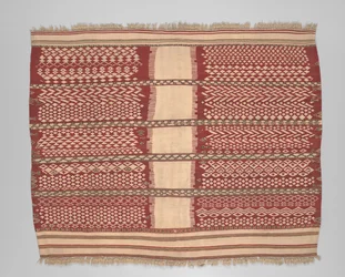 Ceremoniële vrouwenmantel of cape (axellal), eind 19e eeuw
