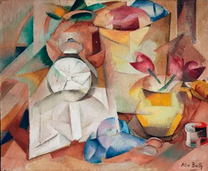 Stilleven met wekker, 1913