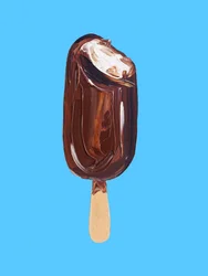 IJs met stukjes chocolade