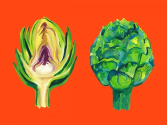 Verse groene artisjokken