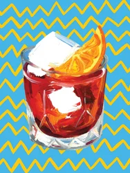 Negroni-blauw
