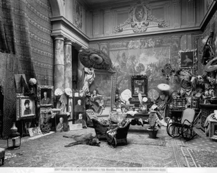 Atelier van de Florentijnse schilder Eduardo Gelli, in Via Marsilio Ficino 10, Florence