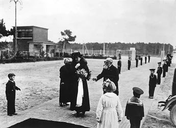 Villa Rosa Maltoni Mussolini: officieel bezoek van Helena van Montenegro, echtgenote van Victor Emanuel III