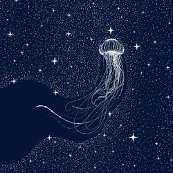 Kosmische kwallen-droom