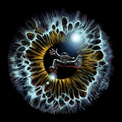 Zwevend in het Kosmische Oog