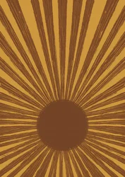 Retro Golden Sunburst