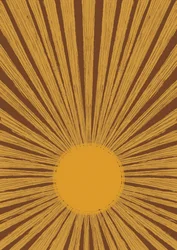 Warme retro-sunburst