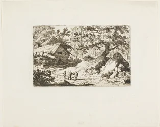 De verwoeste hut