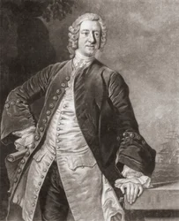 Admiraal Edward Boscawen. Portret.