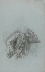 Studie voor een portret van een zittende heer