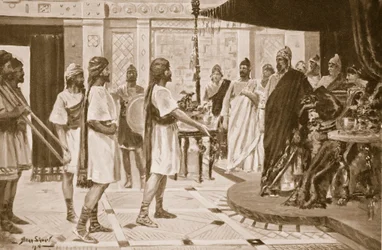 Midas van Phrygië regelt een alliantie met Urartu