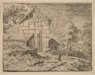 Huisje met twee ladders