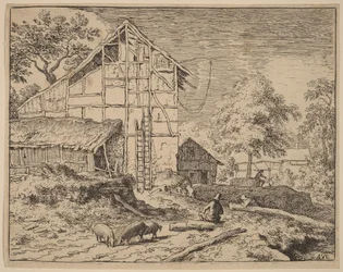 Huisje met twee ladders