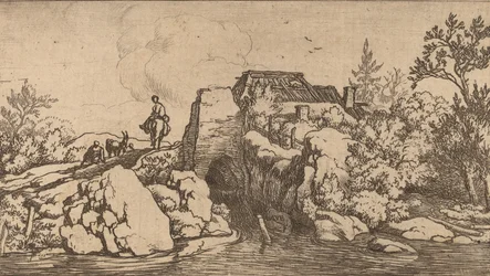 Ruiter op een Stenen Brug, waarschijnlijk ca. 1645-1656