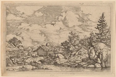 Drie geiten bij de rivier