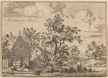 Twee vaten voor een huisje