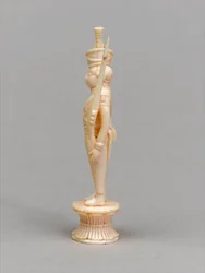 Witte pion, schaakstuk, India, ca. 1820