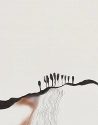 Abstract bergkampaad