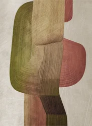Aardse abstracte vormen