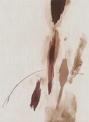 Aardse abstracte penseelstreken