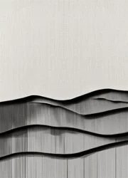 Minimalistisch golvend landschap