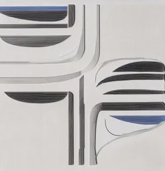 Modern blauwgrijs stroming