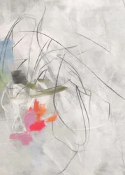 Levendige abstracte penseelstreken