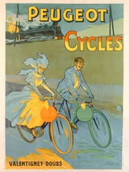 Poster voor Peugeot fietsen
