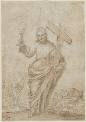 Christus met een kelk en kruis, 1666