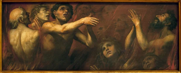 Zielen in het vagevuur. Schilderij van Alonso Cano (1601-1667)