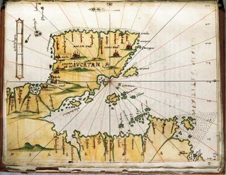 Kaart van Midden-Amerika en Peru