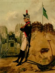Alexander Hamilton (1757-1804) in het uniform van de New York Artillery