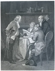 Het Opstellen van de Onafhankelijkheidsverklaring in 1776, 1859