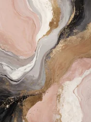 Blush Gold Abstract Flow