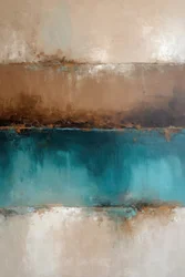 Aardse blauwgroene horizon