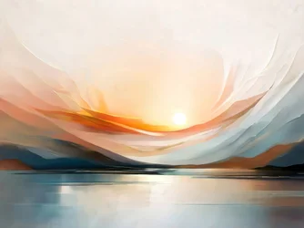 Rustige abstracte zonsopgang