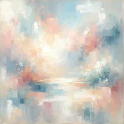 Zachte pastelkleurige weerspiegeling