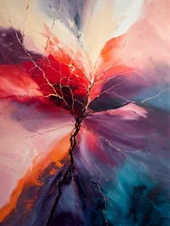 Levendige abstracte boom