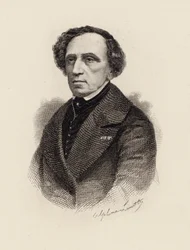 Portret van de componist Giacomo Meyerbeer 1791-1864, 1875