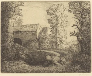 Brug bij de molen Le pont du moulin