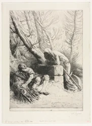 De dood en de houthakker, 1881